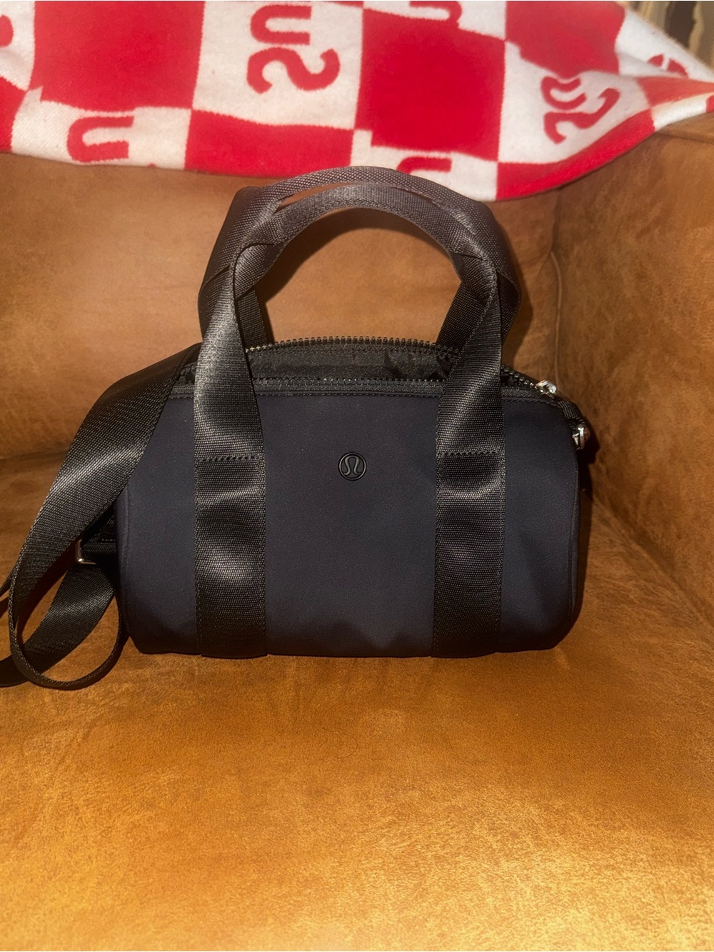Lululemon Black Mini barrel duffle bag